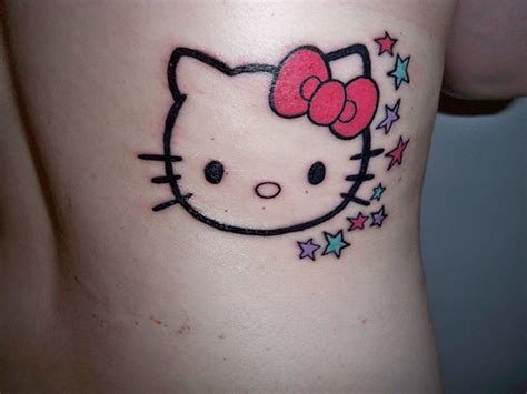 25 Pretty Hello Kitty Bow Tattoo Designs - SloDive