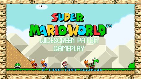 BSNES | Super Mario World HD 60FPS Widescreen Patch Beta | SNES ...