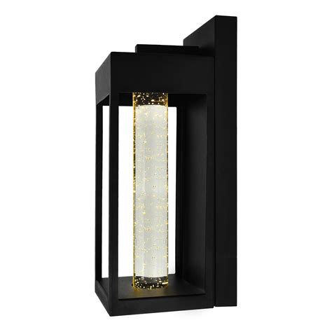 Rochester LED Integrated Black Outdoor Wall Light – CWI LIGHTING