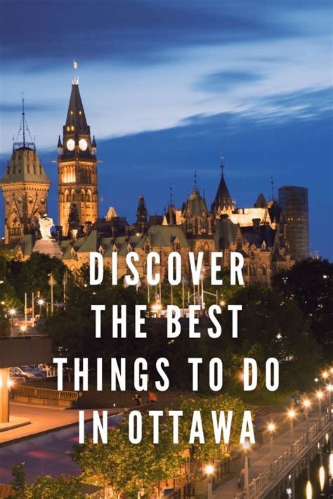 an image of a castle with the words, discovery the best things to do in ottawa