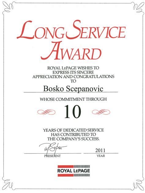 Certificate Of Service Sample