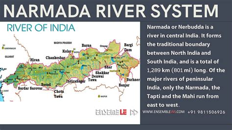 Narmada River System | Rivers of India - ENSEMBLE IAS ACADEMY