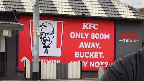 KFC billboard sparks fury: Hawthorn chicken shop owner fights back ...