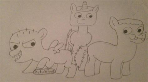 Clarence, Jeff, and Sumo (MLP) by PicturesFunny2 on DeviantArt