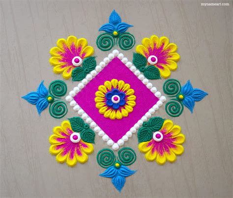 Happy New Year Rangoli, Rangoli Design Gallery