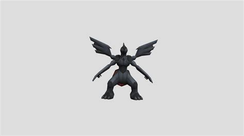 pokemon black shiny red zekrom - Download Free 3D model by adamsmoorthy ...