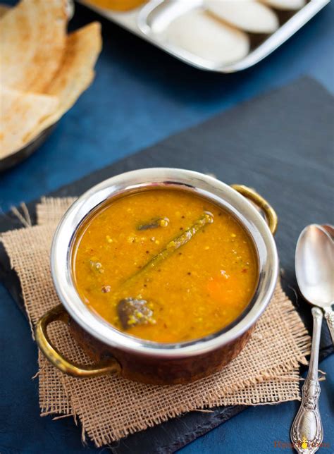 Vegetable Sambar / South Indian Lentils - Instant Pot - Piping Pot Curry