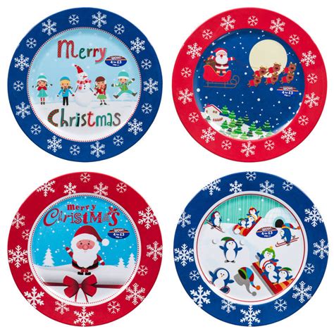 Christmas Melamine Plates. Spode Christmas Tree Melamine Dinner Plate, Set of 4 | Dinner, Salad ...