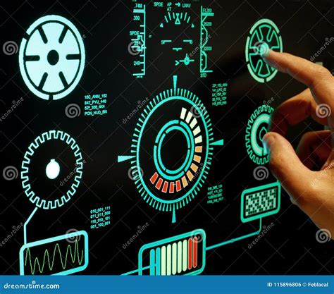 Futuristic User Interface Concept Stock Photo - Image of electronics ...