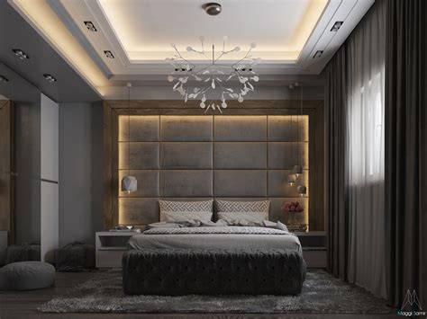 Gray Master Bedroom on Behance