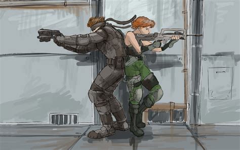 Cartoon characters illustrations, Metal Gear Solid , Solid Snake HD wallpaper | Wallpaper Flare