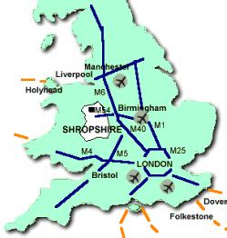 Shropshire On Uk Map - Beilul Rochette