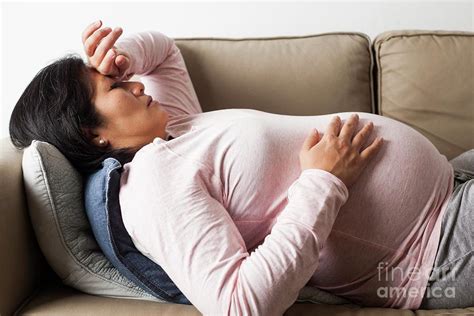 Tired Pregnant Woman Photograph by Cristina Pedrazzini/science Photo Library - Fine Art America