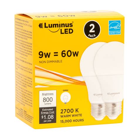 Luminus LED Light Bulbs (2 Pack) | UFA