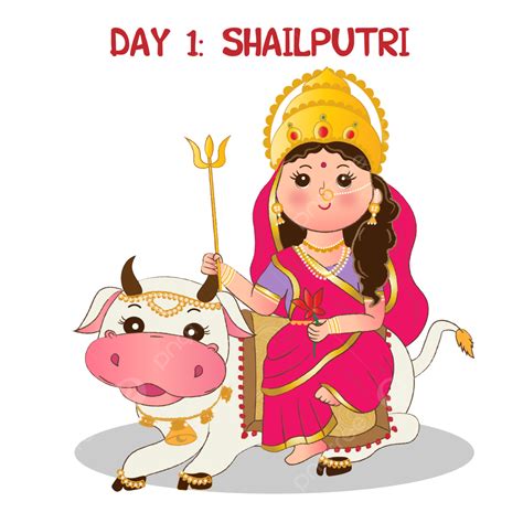 Navratri Goddess Shailputri Day 1 Navratra Different Forms Of Durga Mata, Navratri, Navratri ...