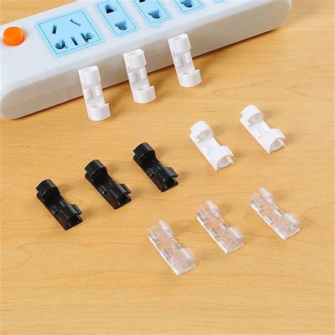 Aliexpress.com : Buy 20pcs Self Adhesive Cable Clips Organizer Drop Wire Holder Cord Management ...