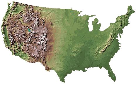 3d Elevation Map Of Usa