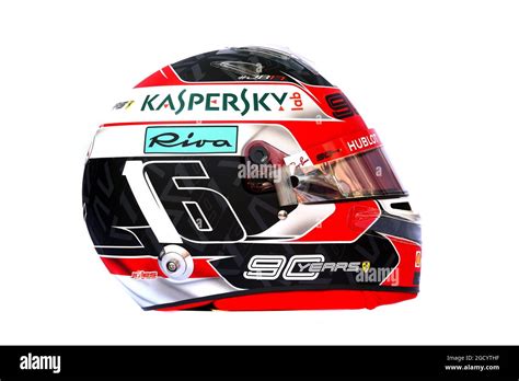 Charles leclerc helmet Cut Out Stock Images & Pictures - Alamy