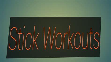 Stick Workout I Exercise With Stick I How To Do Exercise With Bamboo ...