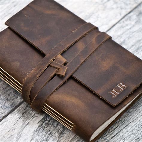 Personalized Leather Journal in 2021 | Leather journal, Custom leather journal, Leather bound ...