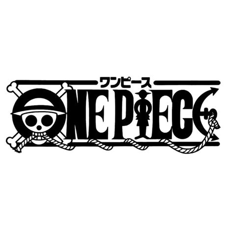 ANIME ONE PIECE LOGO Cartoon Vinyl Decal Black/Silver Car Sticker Car ...