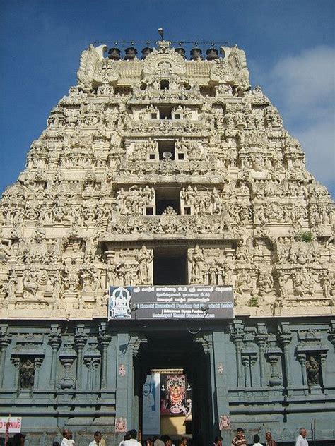 Kanchi Kamakshi Temple entrance Gopuram, Kanchipuram, Tamil Nadu | Indian temple architecture ...