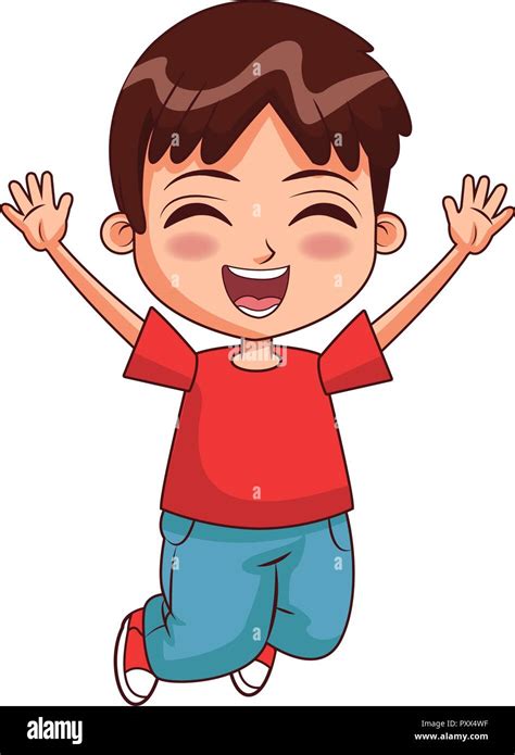 Happy boy cartoon Stock Vector Image & Art - Alamy