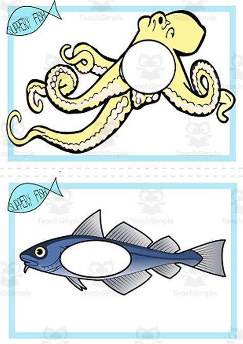 Slippery Fish Vocabulary Cards by Teach Simple