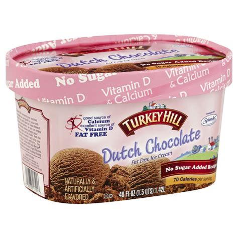 Turkey Hill Dutch Chocolate Fat Free No Sugar Added Recipe Ice Cream 48 ...