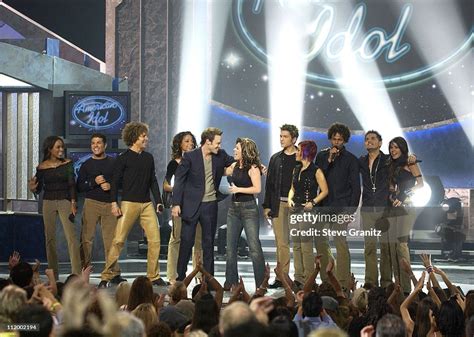 Cast members of "American Idol" during "American Idol" Season 1... News Photo - Getty Images