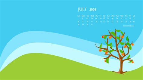 July 2024 Desktop Wallpaper Calendar - CalendarLabs