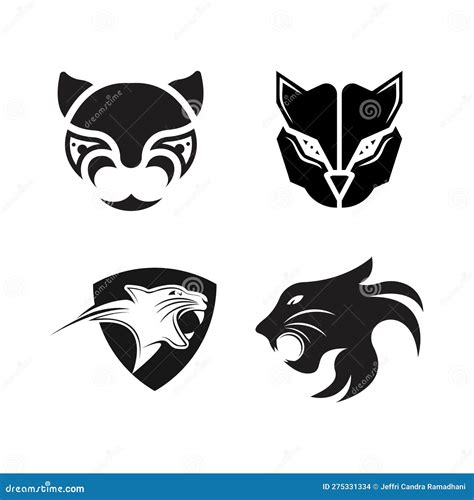 Panther Head Logo Icon Vector Design Stock Vector - Illustration of ...