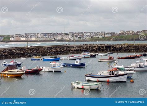 Portrush Harbour stock image. Image of portrush, water - 5587071