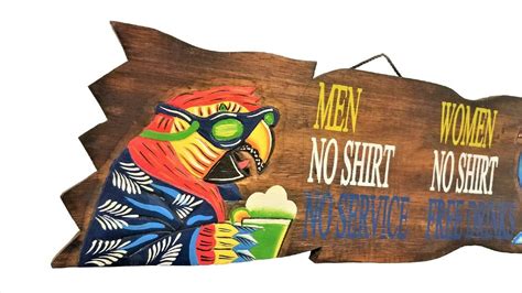 MEN NO SHOES No Shirt No Service Woman No Shirt Free Drinks | Etsy