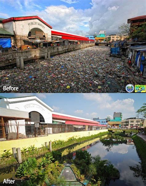 Before and After shot of Pasig River | Pasig, Philippines, Photo restoration