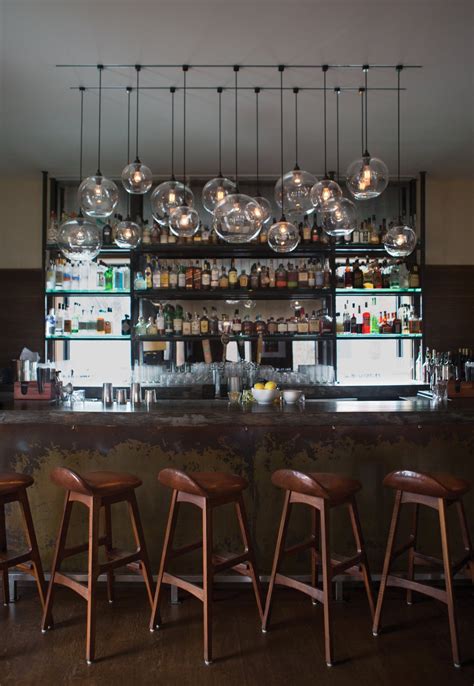 Modern Restaurant Lighting at Adorns Creekside Hotel and Bar - Dwell