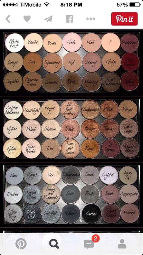 💋ALL Of MAC'S Eyeshadows Colors & Names💋 #TipIt | Mac cosmetics ...