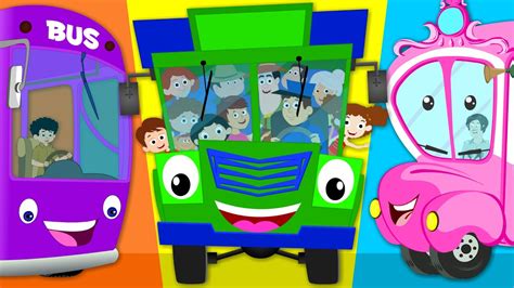 Wheels On The Bus Go Round And Round Nursery Rhyme Kids Tv - YouTube