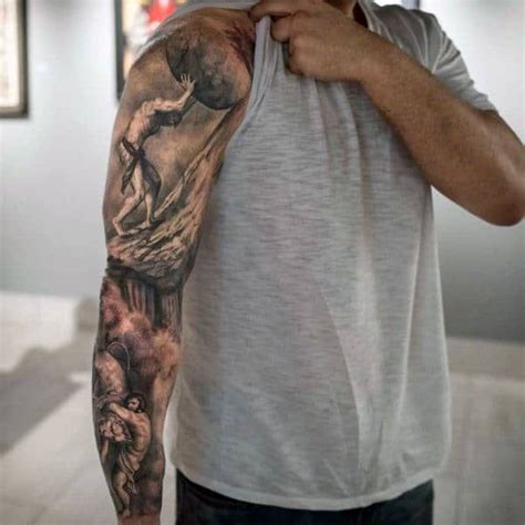 30 Sisyphus Tattoo Designs for Men | Quarter sleeve tattoos, Best ...