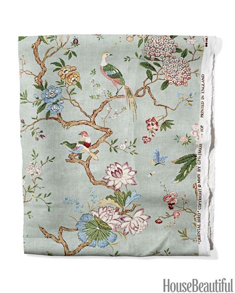 By GP & J Baker. Linen in Eau De Nil. leejofa.com. - HouseBeautiful.com Tissu Chinoiserie ...