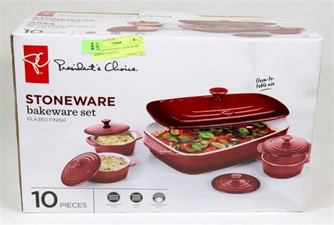 PRESIDENTS CHOICE STONEWARE BAKESET 10 PIECE