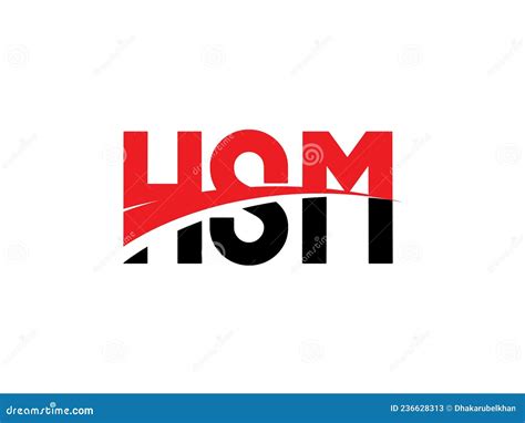 HSM Letter Initial Logo Design Vector Illustration Stock Vector ...