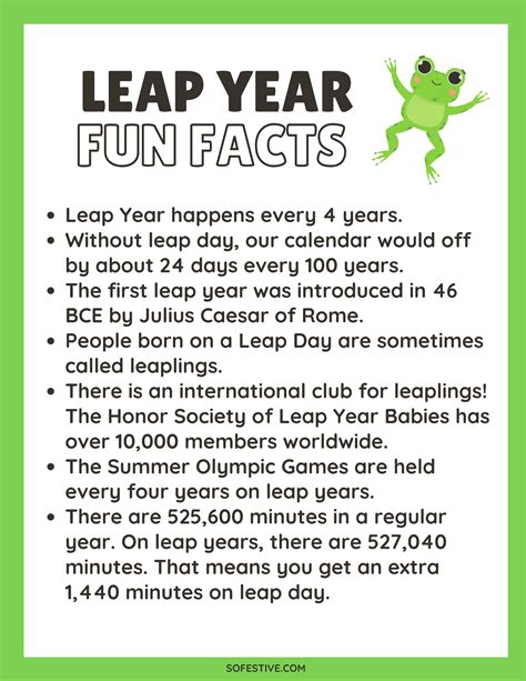 6 Fun Leap Year Activities & Traditions For 2024 - So Festive!