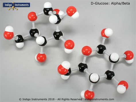 Molymod Glucose (3 molecules) molecular model kit