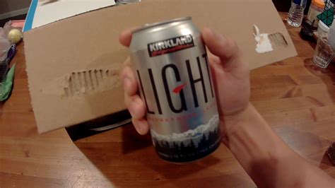 Costco Kirkland Light Lager Beer 48 Case (December 2017) - YouTube