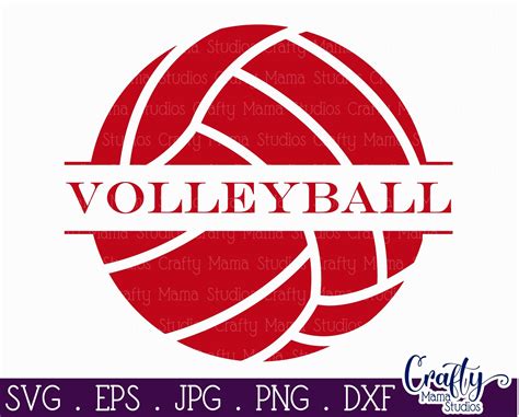 Volleyball Monogram SVG Cricut Svg Silhouette Cut Files Volleyball SVG Volleyball Split Svg ...