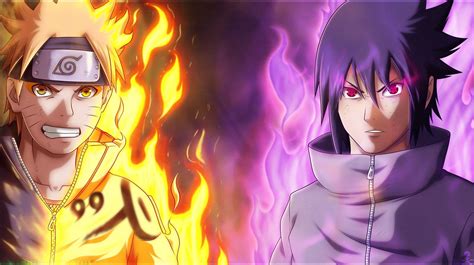 Sasuke Uchiha Vs Naruto Uzumaki Shippuden Wallpapers - Wallpaper Cave