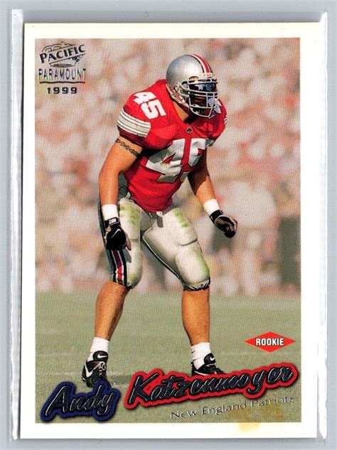 1999 Pacific Paramount #144 Andy Katzenmoyer NFL Patriots ROOKIE RC | eBay