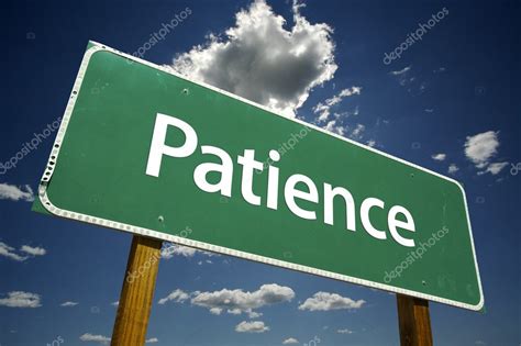 Patience Road Sign — Stock Photo © Feverpitch #2329759