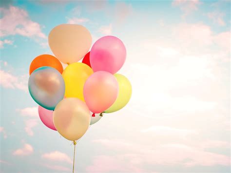 Wallpaper Colorful balloons, clouds, sky 3840x2160 UHD 4K Picture, Image